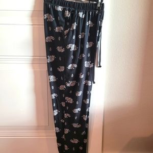 Mudd Brand Dark Blue Elephant Sweatpants w/ Cuffs Womens Large